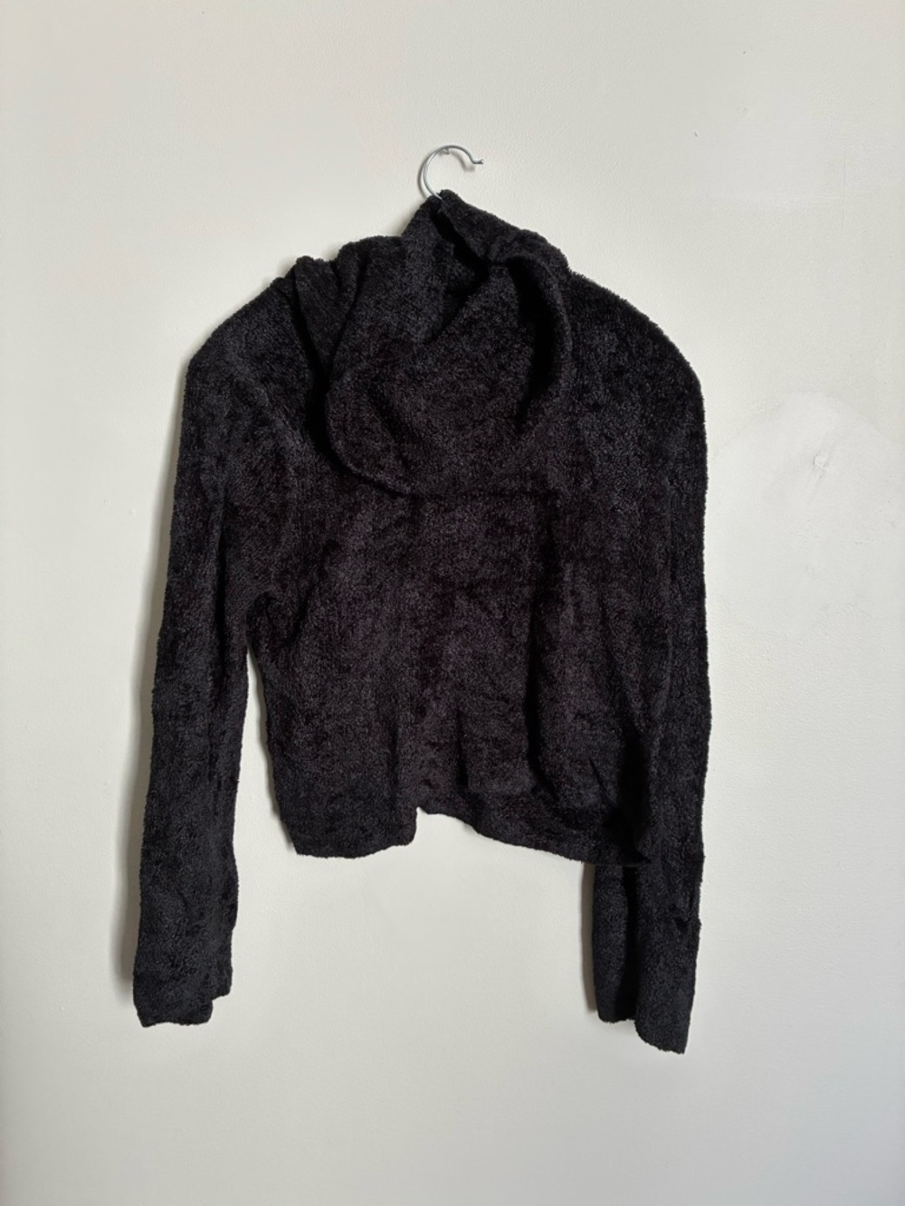 Cozy Black Funnel Neck Women's Jacket